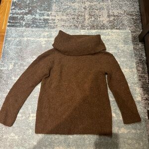 Banana Republic Alpaca Brown Turtleneck Sweater Size Small